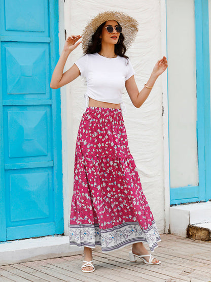 Ladies Casual Fashion Boho Print Skirt - Hiccupzz