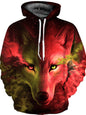 Unisex's Wolf Pattern Hoodie - Hiccupzz