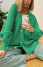 Candy Color Casual Loose Knit Button Cardigan - Hiccupzz