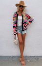 New Striped Loose Rainbow Knitted Cardigan - Hiccupzz