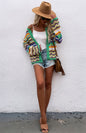 New Striped Loose Rainbow Knitted Cardigan - Hiccupzz