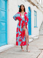 Temperament Holiday High Waist Fashion Print Dress - Hiccupzz