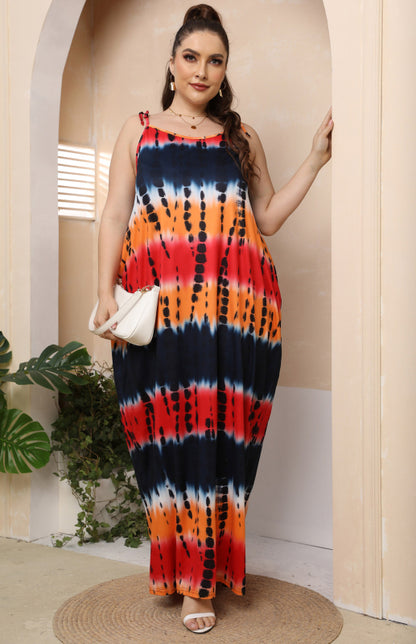 Women's Plus Size Sleeveless Long Dress - Hiccupzz