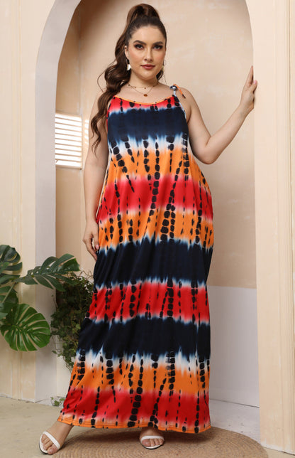 Women's Plus Size Sleeveless Long Dress - Hiccupzz