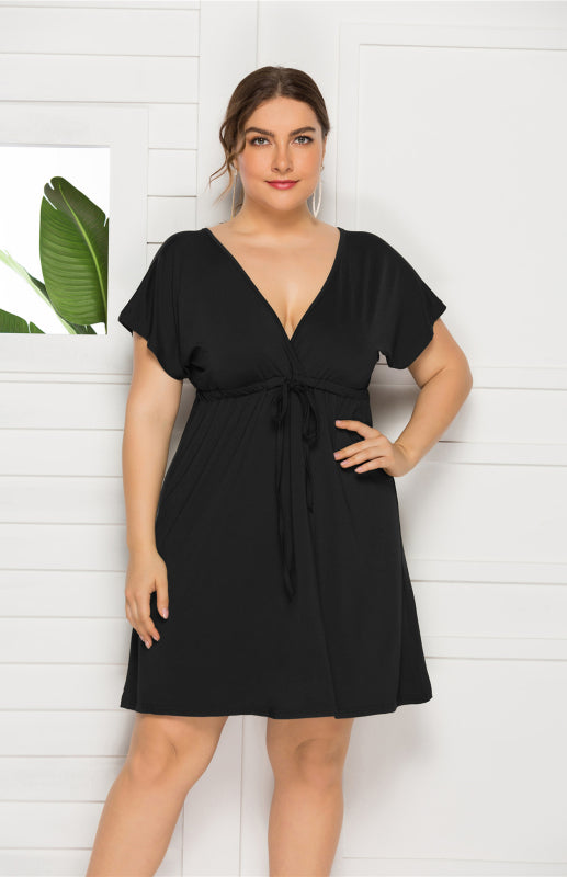 Comfortable High Elasticity Solid Leisure Maternity Dress for Spring-Summer