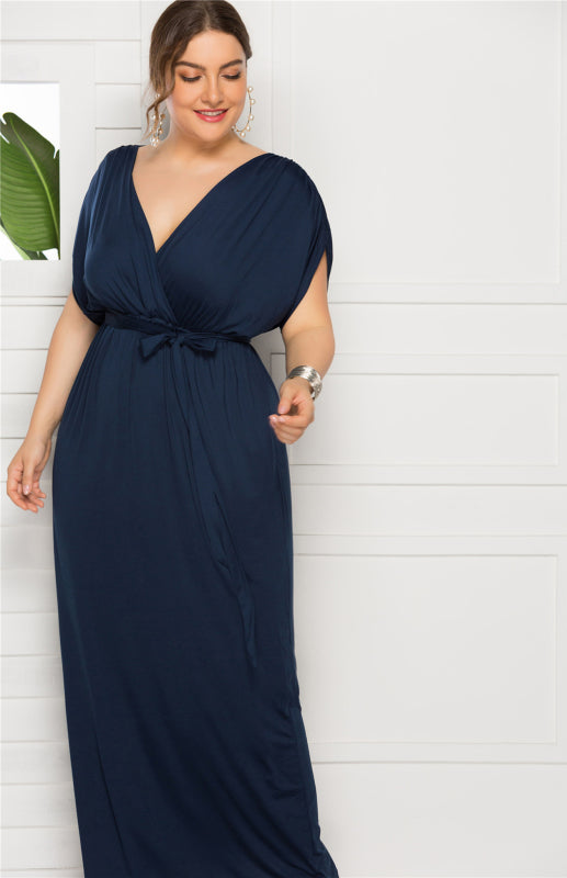 Stylish Maternity Solid Knit Everyday Dress for Spring-Summer