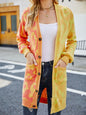 Women's Color Block Leopard Print Pattern Cardigan - Hiccupzz