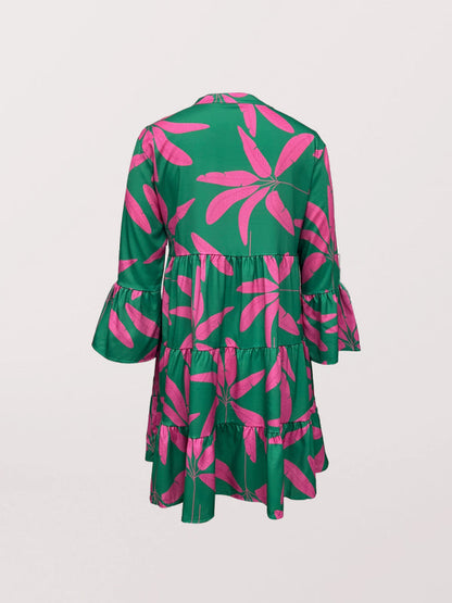 Women's Floral Print Babydoll Dress - Hiccupzz