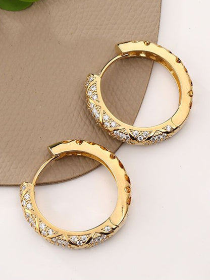 Rhombus artificial gemstone earrings - Hiccupzz