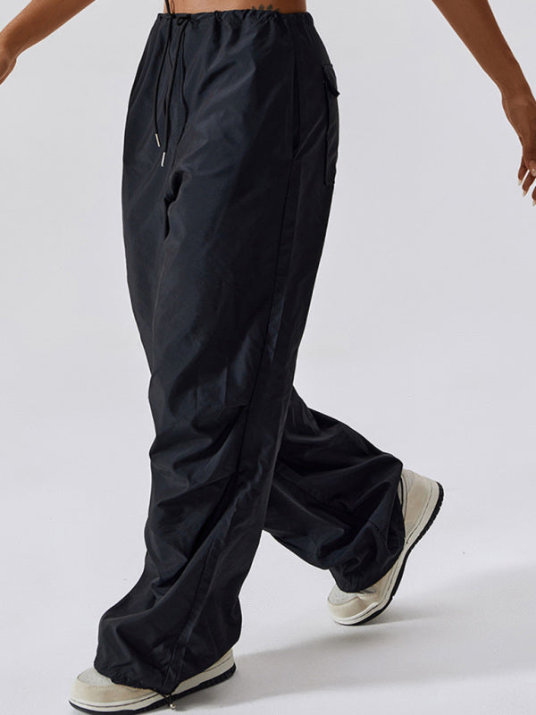 women's loose straight leg casual pocket overalls - Hiccupzz