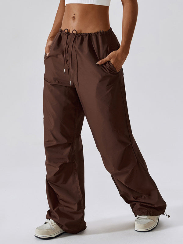 women's loose straight leg casual pocket overalls - Hiccupzz