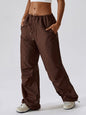 women's loose straight leg casual pocket overalls - Hiccupzz