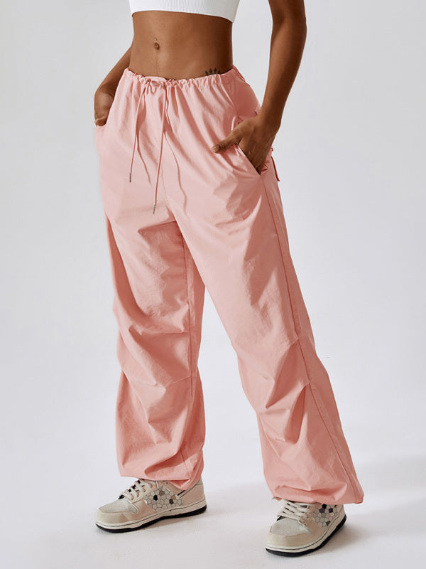 women's loose straight leg casual pocket overalls - Hiccupzz