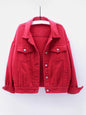 Women's New Colorful Large Size Denim Jacket