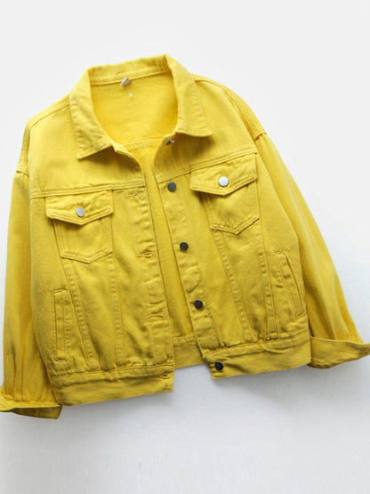 Women's New Colorful Large Size Denim Jacket
