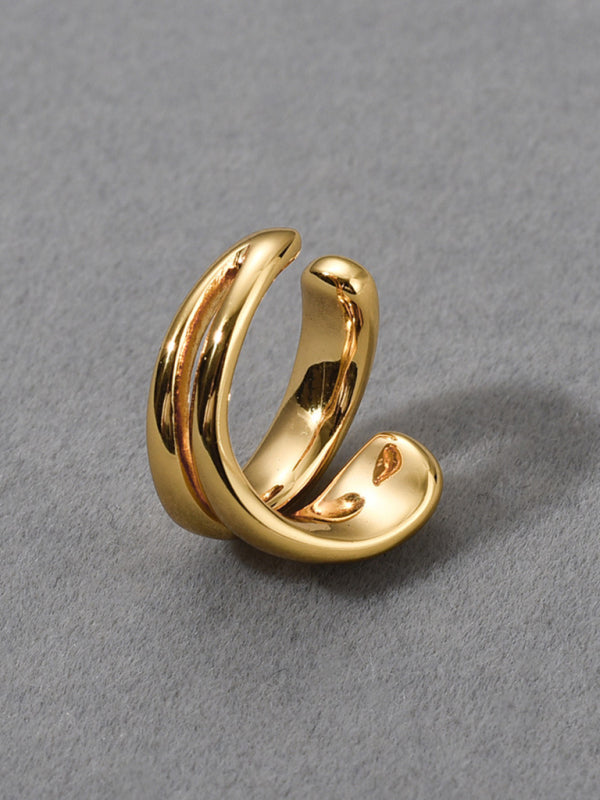 New double layer ear bone clip without piercing simple ear clip - Hiccupzz