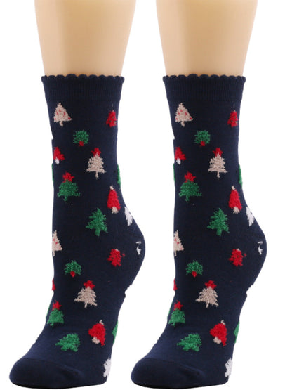 New autumn and winter woolen socks Christmas mid-calf socks Christmas socks - Hiccupzz