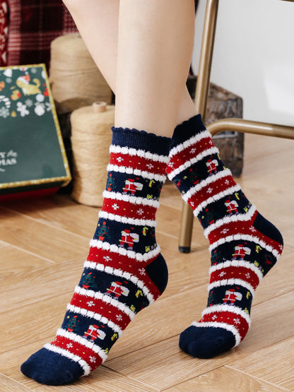 New autumn and winter woolen socks Christmas mid-calf socks Christmas socks - Hiccupzz