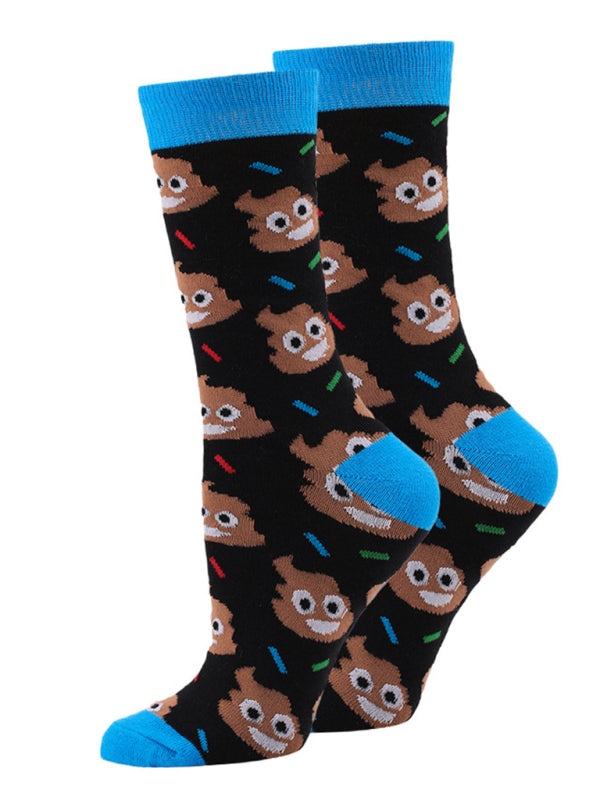 New Autumn and Winter Halloween Pumpkin Devil Bat Cartoon Mid-calf Socks - Hiccupzz