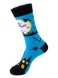 New Trendy Halloween Socks Mid-Tube Skull Vampire Pumpkin Bat Funny Socks - Hiccupzz