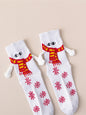 New Christmas gift knitted holding hands socks magnetic socks funny personalized couple socks - Hiccupzz