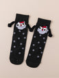 New Christmas gift knitted holding hands socks magnetic socks funny personalized couple socks - Hiccupzz