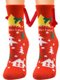 New Coral Velvet Christmas Socks Autumn and Winter Cotton Stickers Magnet Hand Socks Mid-Tube Socks - Hiccupzz