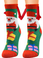 New Coral Velvet Christmas Socks Autumn and Winter Cotton Stickers Magnet Hand Socks Mid-Tube Socks - Hiccupzz