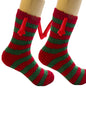 New Coral Velvet Christmas Socks Autumn and Winter Cotton Stickers Magnet Hand Socks Mid-Tube Socks - Hiccupzz