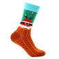 New Christmas mid-calf socks Santa Claus pure cotton socks - Hiccupzz