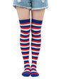 New daily casual over-the-knee socks for women long Christmas and Halloween striped stockings - Hiccupzz