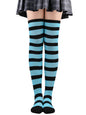New daily casual over-the-knee socks for women long Christmas and Halloween striped stockings - Hiccupzz