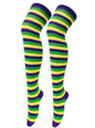 New daily casual over-the-knee socks for women long Christmas and Halloween striped stockings - Hiccupzz