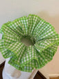 cute Four-layer plaid lace hair tie