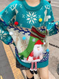 New Santa Sock Pocket New Fawn Knitted Sweater