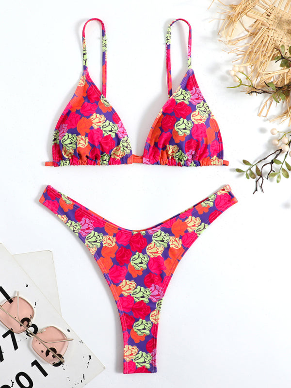 Women's Floral Print Bikini Set