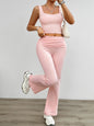 Women's Casual Solid Stretch Vest and Pants
