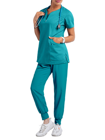 Oral dentist surgical gown separate wash clothes set elastic quick-drying hospital Nurse uniform