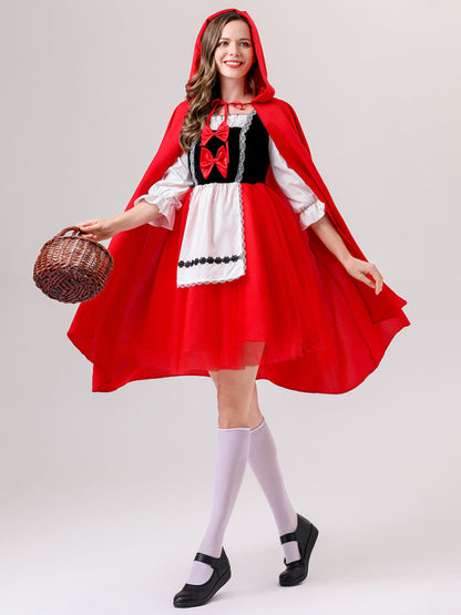 Halloween role-playing fairy tale COS Little Red Riding Hood and the Wolf drama costume performance clothing - Hiccupzz