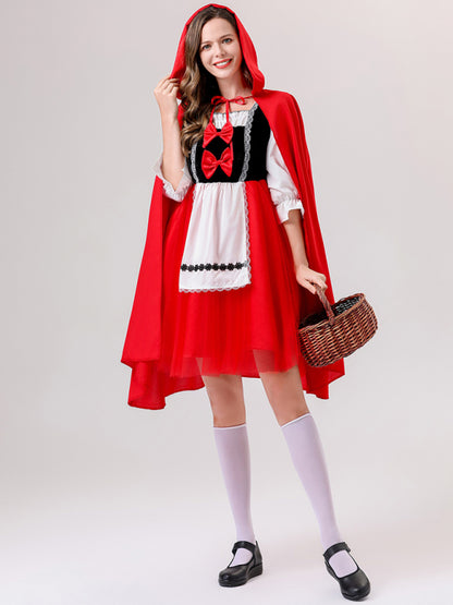 Halloween role-playing fairy tale COS Little Red Riding Hood and the Wolf drama costume performance clothing - Hiccupzz