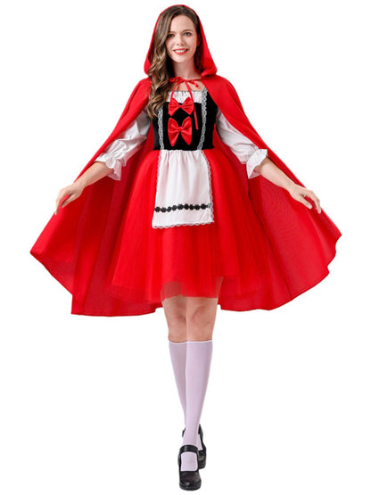 Halloween role-playing fairy tale COS Little Red Riding Hood and the Wolf drama costume performance clothing - Hiccupzz
