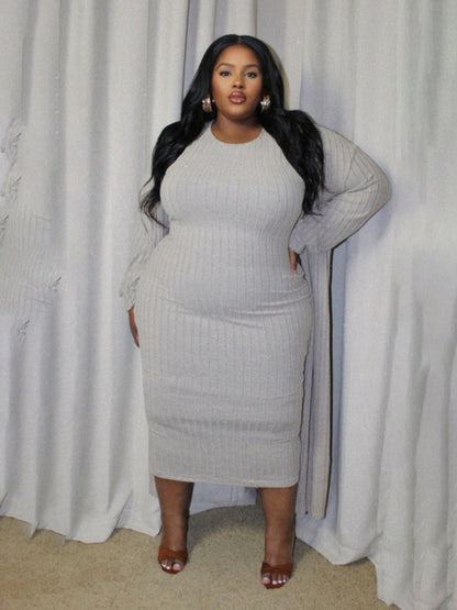 Large size women's new casual fashion long-sleeved jacket two-piece suit - Hiccupzz