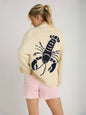 New Sweater Single-Breasted Long-Sleeved Lobster Print Knit Cardigan - Hiccupzz