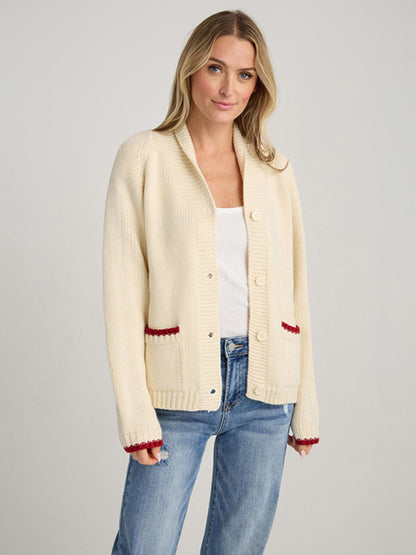 New Sweater Single-Breasted Long-Sleeved Lobster Print Knit Cardigan - Hiccupzz