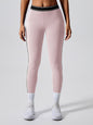 Contrast color yoga pants outdoor running fitness leggings