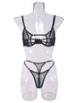 Mesh see-through handmade hot diamond sexy lingerie set