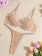 Mesh see-through handmade hot diamond sexy lingerie set