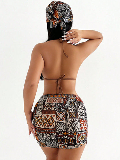 Sexy bikini four piece set