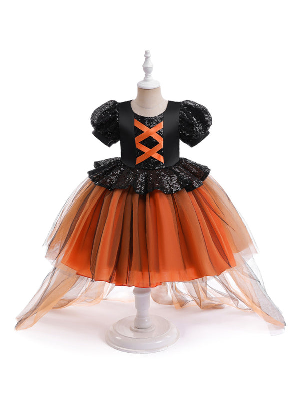 Halloween Girls Tulle Dress Costume Set