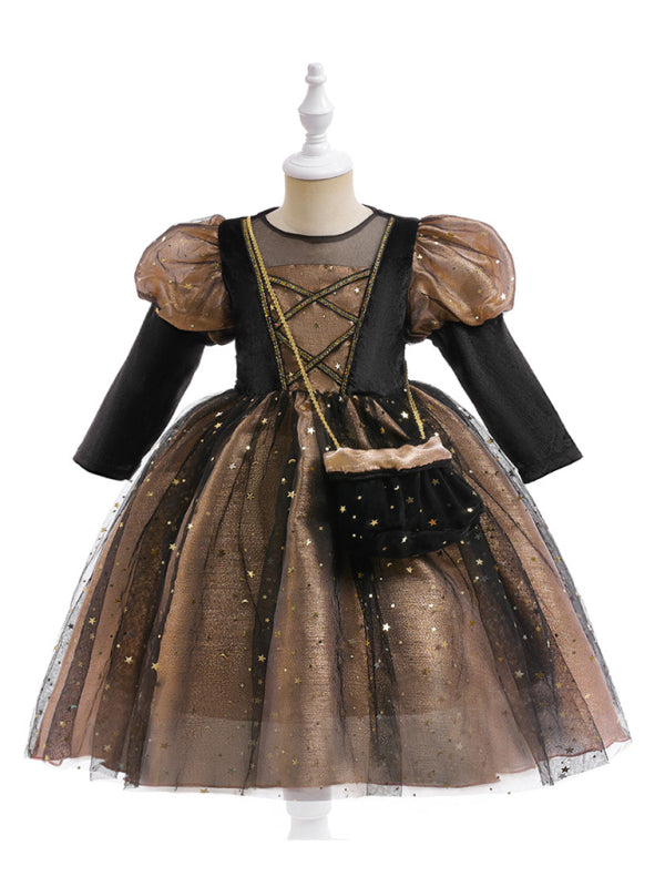 Girls Witch Dress Halloween Party Costume